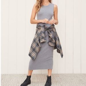 JENNI KAYNE Sleeveless Sweater Dress in Gray NWOT